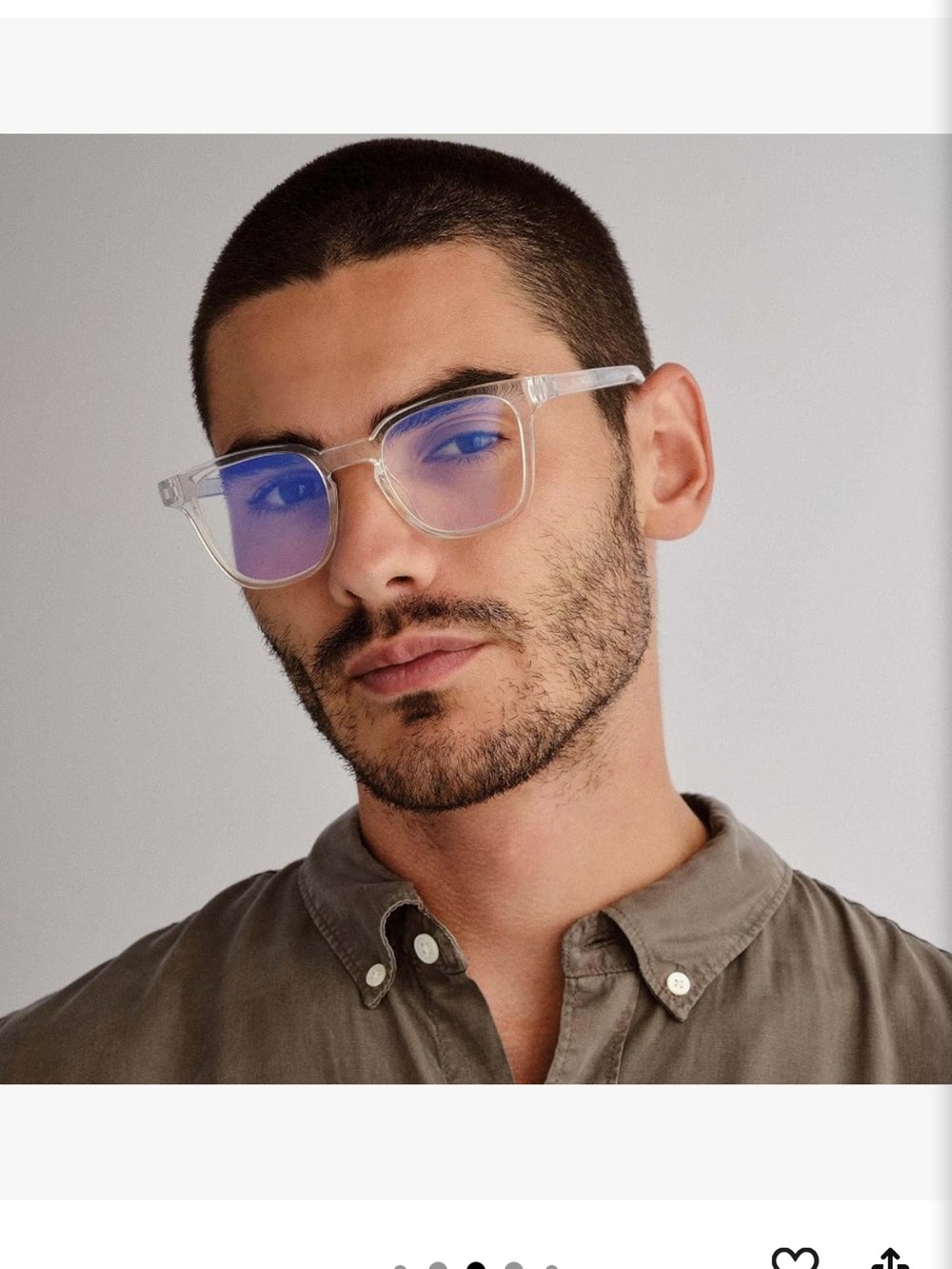 Clear Frame Blue Lens Women's Fashion Glasses